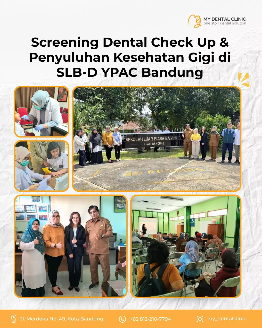 Dental Check Up bersama SLB D YPAC Bandung 